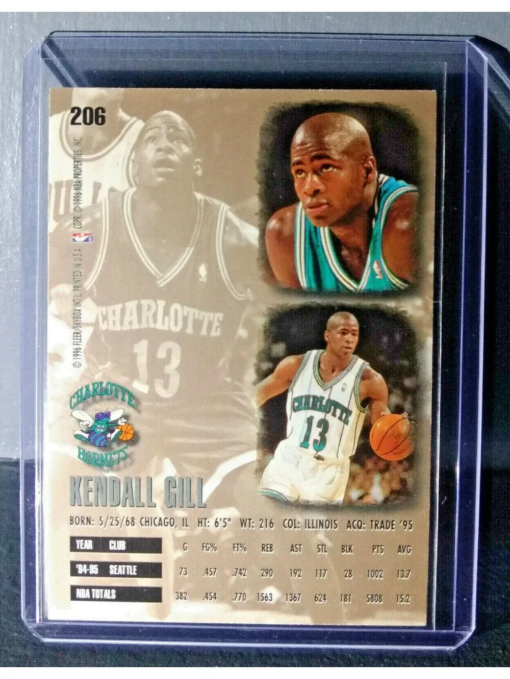 1995-96 Kendall Gill #206 Basketball Card